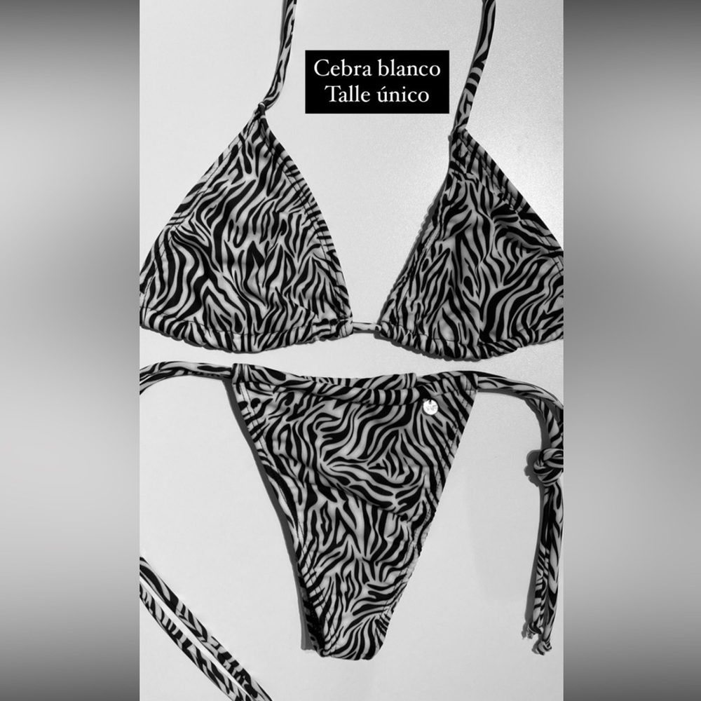 Swimwear bikini White/Black one size NEW